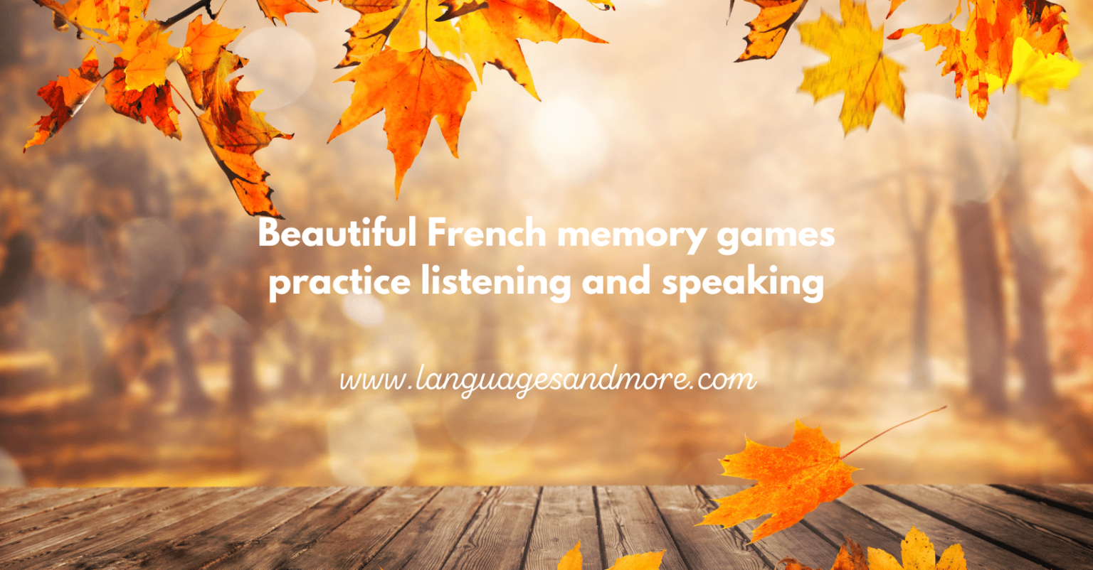 Autumn in French Memory game ¦ Langues et plus Languages and more